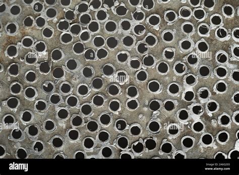 Holes In Aluminum Randomly Holes In Metal Texture Metal Holes Top