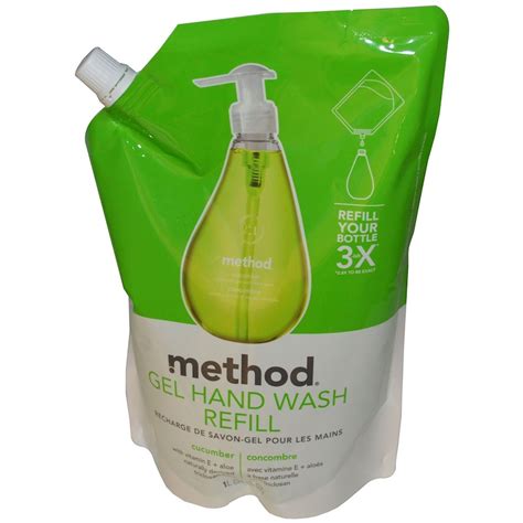 Method Gel Hand Wash Refill Cucumber 34 Fl Oz 1 L Iherb