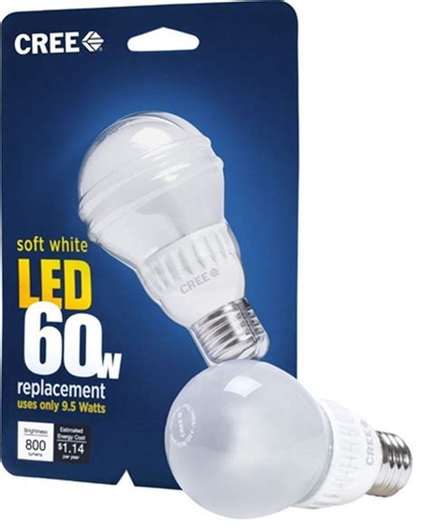 Cree Dimmable 95 Watt Led Soft White Light Bulb 800 Lumens 60w 1