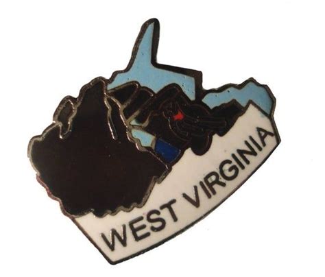 West Virginia State Vintage Enamel Pin Lapel Badge Brooch T Etsy