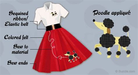 Classic Poodle Skirt Patterns Poodle Skirt Pattern Poodle Skirt