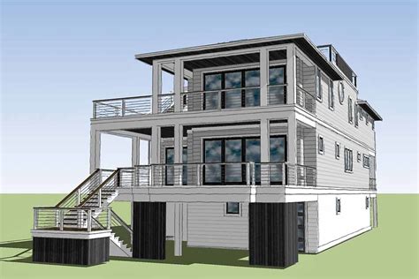 Beach House Plans With Rooftop Decks Uniformcustomization