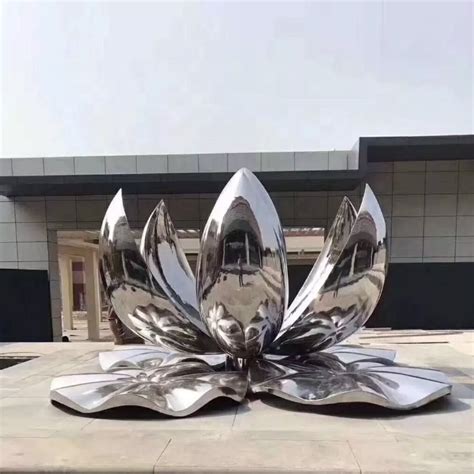 Outdoor Modern Stainless Steel Lotus Flower Sculpture Buy Lotus Flower