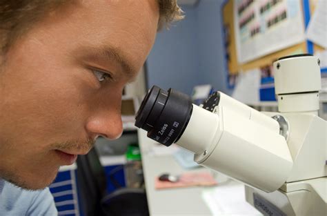Scientist And Microscope Free Stock Photo Public Domain Pictures