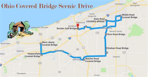 Ohio Covered Bridge Scenic Drive In Ashtabula County