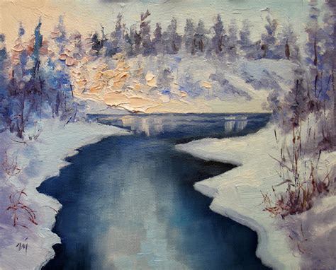 Nels Everyday Painting Winter Glow Sold