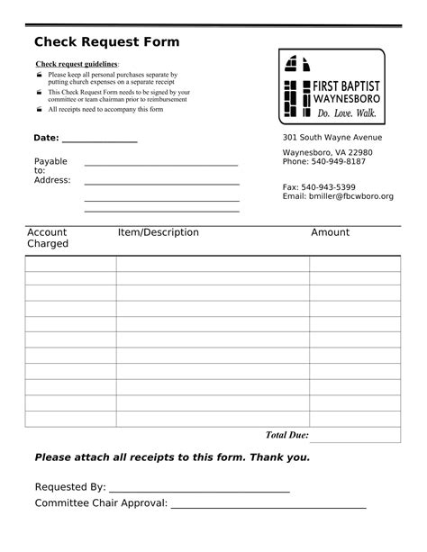 Free Printable Check Request Form Templates Pdf Word Excel