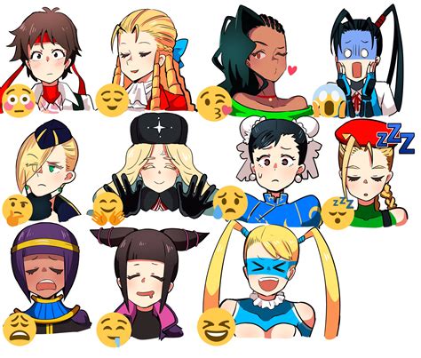 Chun Li Cammy White Han Juri Kasugano Sakura Rainbow Mika And 6 More Street Fighter And 1