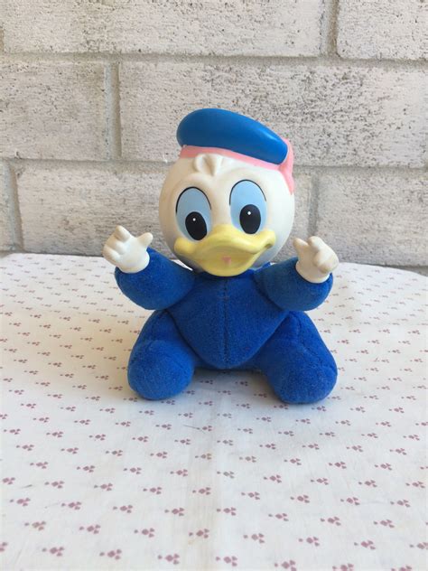 Baby Donald Duck Plush Toy Vintage Baby Toy Vintage Disney Etsy