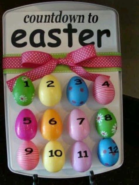 Egg Count Down Easter Countdown Easter Kids Easter Activities