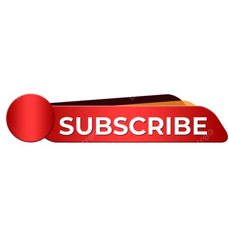 Red Subscribe Social Media Channel Button Lower Third Subscribe