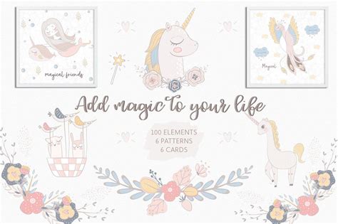 Add Magic Clipart Patterns And Posters By Natdzho