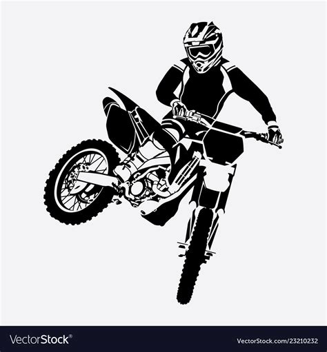 Motocross Silhouette Vector