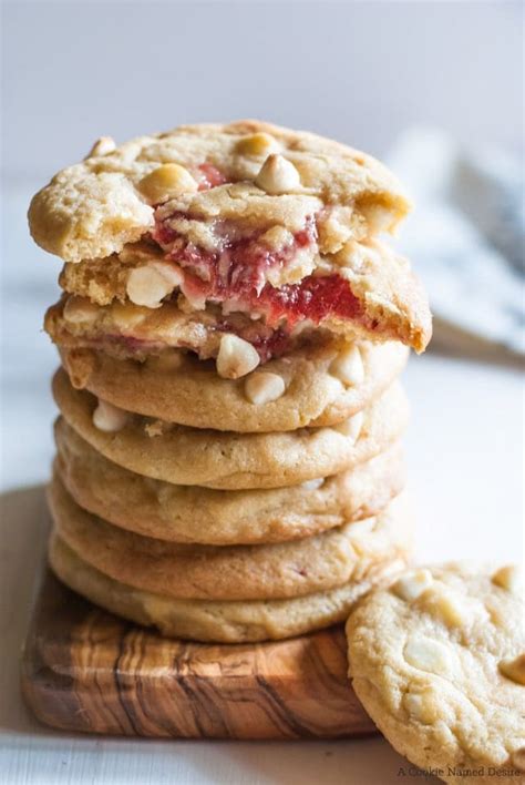 Strawberry Cheesecake Stuffed Cookies A Cookie Named Desire