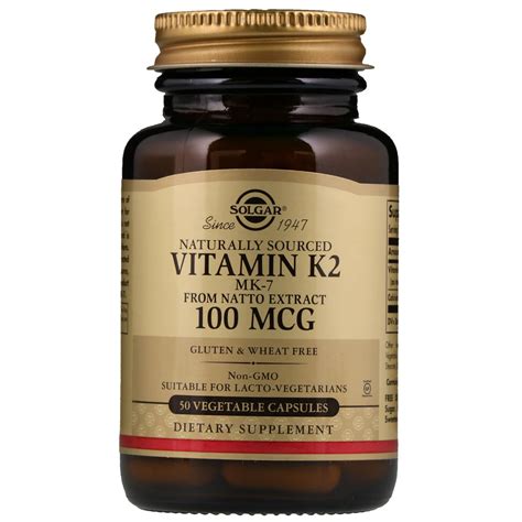 Jan 04, 2019 · the exact type of supplement (form of vitamin k2) being used could potentially explain the contrast between these different studies. Solgar, Naturally Sourced Vitamin K2, 100 mcg, 50 ...