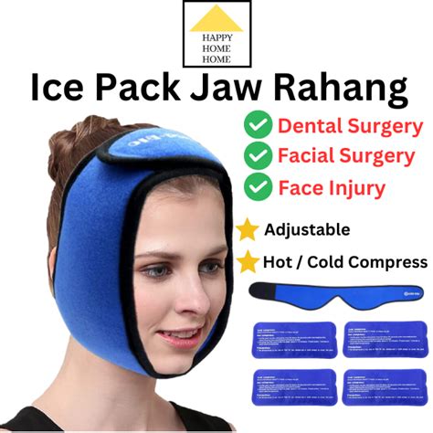 Reusable Face Ice Pack Wrap Toothache Jaw Rahang Pain Relief Wrap