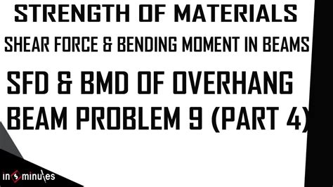 How to find sfd and bmd for continuous beam.what is three moment theorem? Module2_Vid39_SFD and BMD of Overhang Beam Problem 9 (Part ...