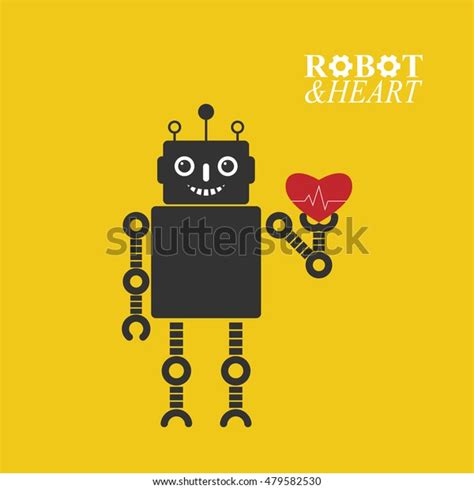 Robot Heart Illustration Stock Vector Royalty Free 479582530
