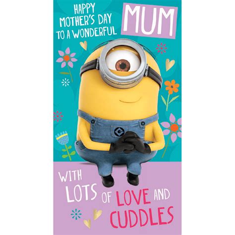 To A Wonderful Mum Mothers Day Card By Minions Danilo Promotions