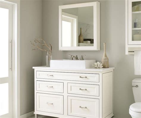 White Inset Bathroom Cabinets Decora Cabinetry