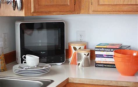 This limit is far below the level. A cute microwave made to fit into the corner of a ...