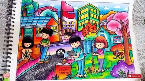 Melalui mewarnai kreatifitas dan imajinasi anak akan semakin berkembang. 30++ Gambar Poster Gotong Royong Kartun - Miki Kartun