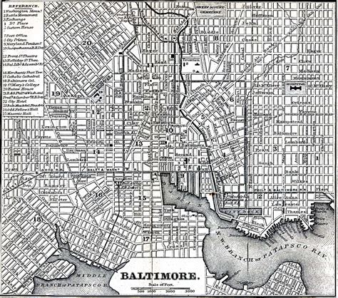 Baltimore! | Baltimore city map, Baltimore and ohio railroad, Historic baltimore