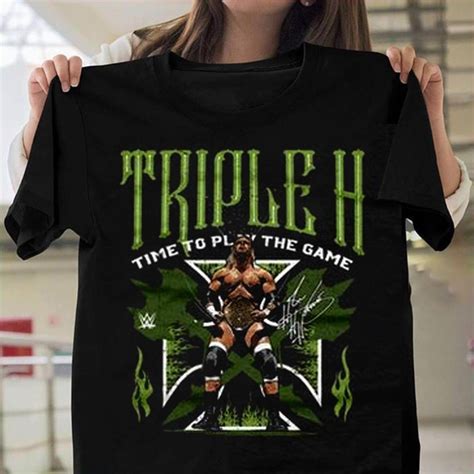 Vintage Wwe Triple H Superstars T Shirt Retro Triple H Etsy