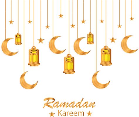 Celebração Realista Islâmica Da Lanterna De Ramadan Kareem Com Fundo