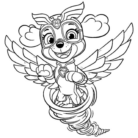Paw Patrol Mighty Pups Coloring Pages 13 Having Fun With Children