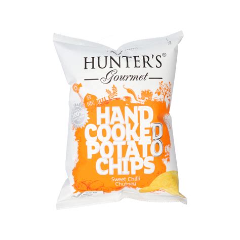Buy Hunters Gourmet Hand Cooked Potato Chips Sweet Chilli Chutney 125