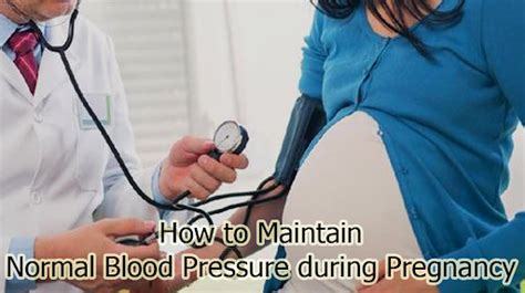 How To Maintain Normal Blood Pressure During Pregnancy