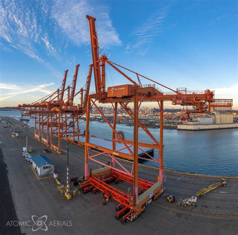 Three Cranes Leaving Terminal 5 To Make Way For New Super Post Panamax