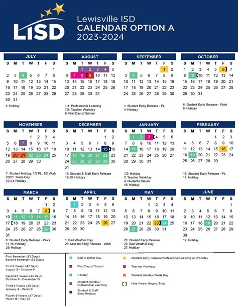 Lewisville Independent School District Calendar 2023 2024 School