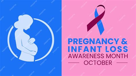 Premium Vector Pregnancy And Infant Loss Awareness Month Pregnant
