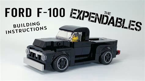Lego Ford F 100 From The Expendables 6 Wide Speed Champions Building