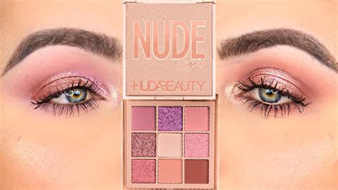 Huda Beauty Nude Light Obsessions Eyeshadow Palette Review Tutorial