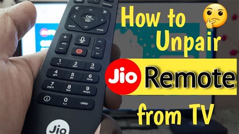 How To Unpair Disable Jio Remote From Tv How To Disable Jio