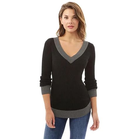 High Quality Women Warm Winter Top V Neck Patchwork Long Sleeves Casual