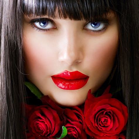 1920x1080px 1080p Free Download Beautfiul Girl Girl Subotina Anna Beauty Face Roses Hd