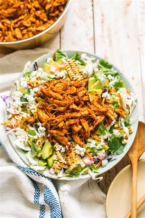 Simmer for 10 minutes and remove from heat. Coleslaw BBQ Chicken Salad - College Housewife