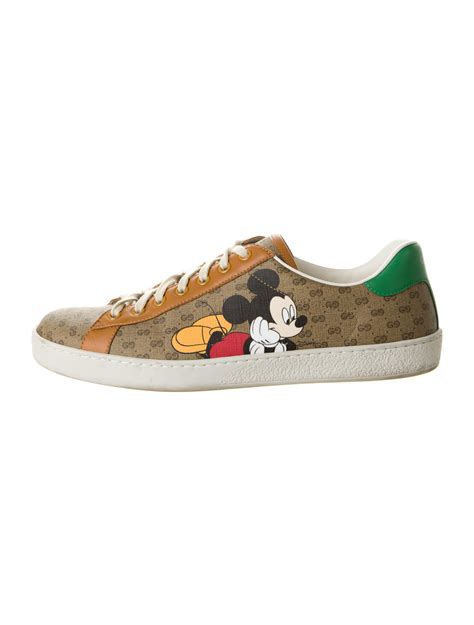 Gucci X Disney Gg Mickey Ace Sneakers Shoes Guc448206 The Realreal