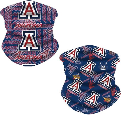 2 Pcs Arizona Wildcats Face Mask Asu Sports Neck Gaiter Multifunctional