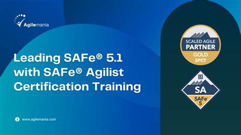 Leading Safe 51 With Safe® Agilist By Agilemania Jan 14 15 2023