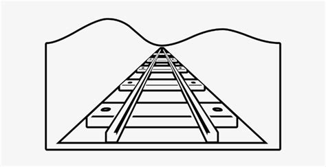 Tracks - Train Tracks Coloring Pages - Free Transparent PNG Download