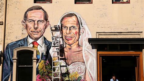 Sydney Gets A Mural Of Tony Abbott Marrying Tony Abbott In Support Of Equality Lifewithoutandy