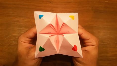 How To Make A Paper Fortune Teller Easy Origami Youtube