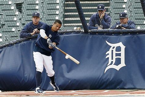 Detroit Tigers Victor Martinez Flashes Power From His Left Side During