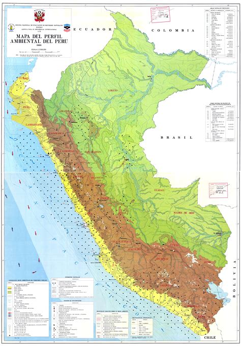 Mapa Del Perfil Ambiental Del Perú Sinia Sistema Nacional De