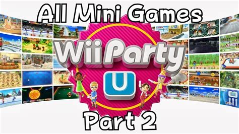 Wii Party U All Mini Games Part 2 Youtube